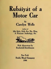 Cover of Rubáiyát of a Motor Car
