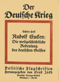 Cover of Die weltgeschichtliche Bedeutung des deutschen Geistes