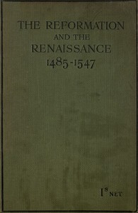 Cover of The Reformation and the Renaissance (1485-1547) Second Edition