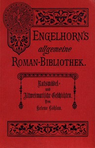Cover of Ratsmädel- und Altweimarische Geschichten