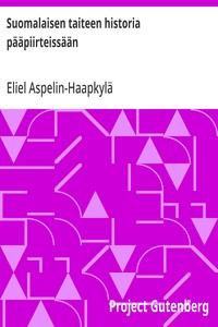Cover of Suomalaisen taiteen historia pääpiirteissään