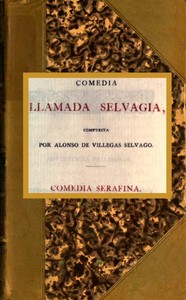 Cover of Comedia llamada Selvagia, Comedia Serafina