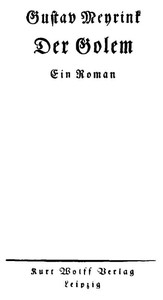 Cover of Der Golem
