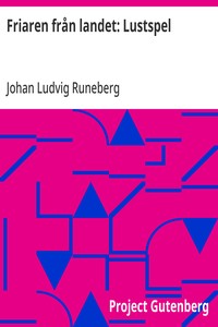 Cover of Friaren från landet: Lustspel