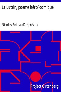 Cover of Le Lutrin, poème héroï-comique