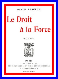 Cover of Le droit à la force