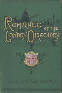 Cover of The Romance of the London Directory