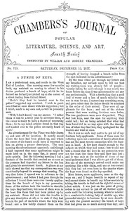 Cover of Chambers's Journal of Popular Literature, Science, and Art, No. 729, December 15, 1877