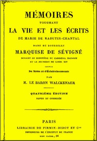 Cover of Mémoires touchant la vie et les écrits de Marie de Rabutin-Chantal, (3/6)
