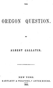 Cover of The Oregon Question