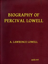 Cover of Biography of Percival Lowell