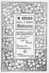 Cover of Catalogue of Works Literary Art and Music