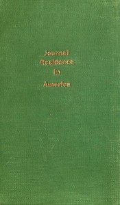 Cover of Journal of a Residence in America