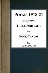Cover of Poems 1918-21, Including Three Portraits and Four Cantos