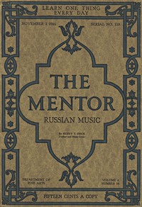 Cover of The Mentor: Russian Music, Vol. 4, Num. 18, Serial No. 118, November 1, 1916
