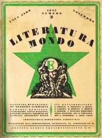 Cover of Literatura Mondo, numero 2, 1922 Novembro