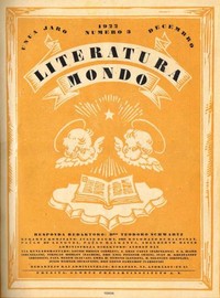 Cover of Literatura Mondo, numero 3, 1922 Decembro
