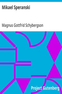 Cover of Mikael Speranski