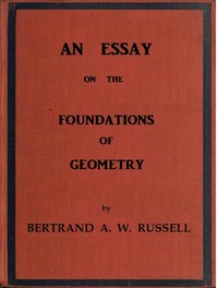 Cover of An essay on the foundations of geometry