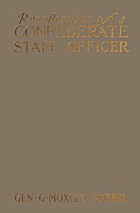 Cover of Recollections of a Confederate Staff Officer