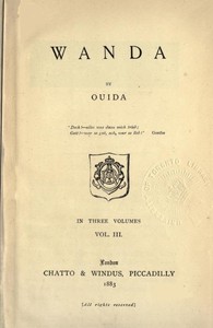 Cover of Wanda, Vol. 3 (of 3)