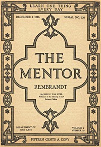 Cover of The Mentor: Rembrandt, Vol. 4, Num. 20, Serial No. 120, December 1, 1916