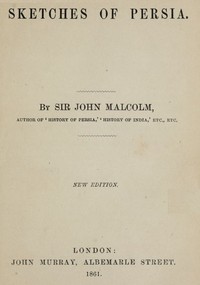 Cover of Sketches of Persia