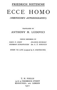 Cover of Ecce Homo Complete Works, Volume Seventeen
