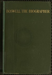 Cover of Boswell the Biographer