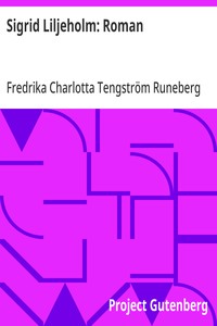Cover of Sigrid Liljeholm: Roman