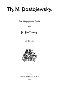 Cover of Th. M. Dostojewsky: Eine biographische Studie