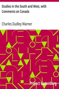 Cover of Studies in the South and West, with Comments on Canada