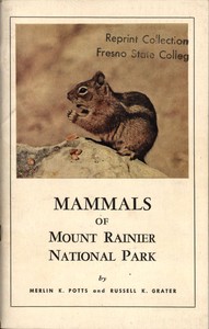 Cover of Mammals of Mount Rainier National Park