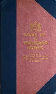 Cover of Congress Hotel, Home of a Thousand Homes Rare and Piquant Dishes of Historic Interest