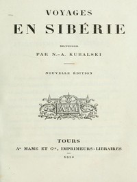 Cover of Voyages en Sibérie