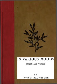 Cover of In Various Moods: Poems and Verses
