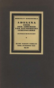Cover of Adelina; oder, Der Abschied vom neunzehnten Lebensjahre. Aufzeichnungen