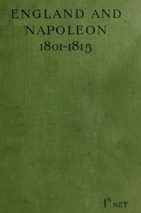 Cover of England and Napoleon (1801-1815)