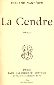 Cover of La Cendre: Roman