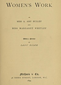 Cover of Women's Work