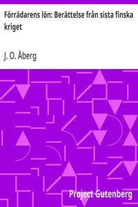 Cover of Förrädarens lön: Berättelse från sista finska kriget