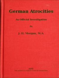 Cover of German Atrocities: An Official Investigation