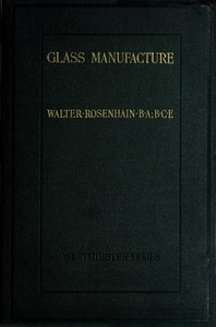 Cover of Glass Manufacture