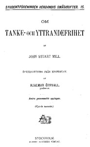 Cover of Om Tanke- och Yttrandefrihet