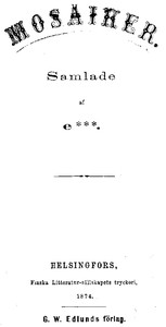 Cover of Mosaiker