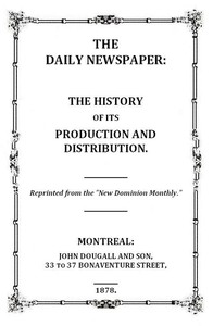 Cover of The Daily Newspaper: The History of Its Production and Distibution
