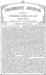 Cover of Chambers's Journal of Popular Literature, Science, and Art, No. 733, January 12, 1878