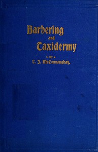 Cover of Barbers' Manual (Part 1); Text Book on Taxidermy (Part 2)