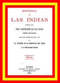Cover of Historia de las Indias (vol. 3 de 5)