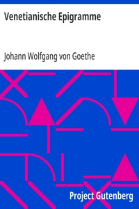 Cover of Venetianische Epigramme